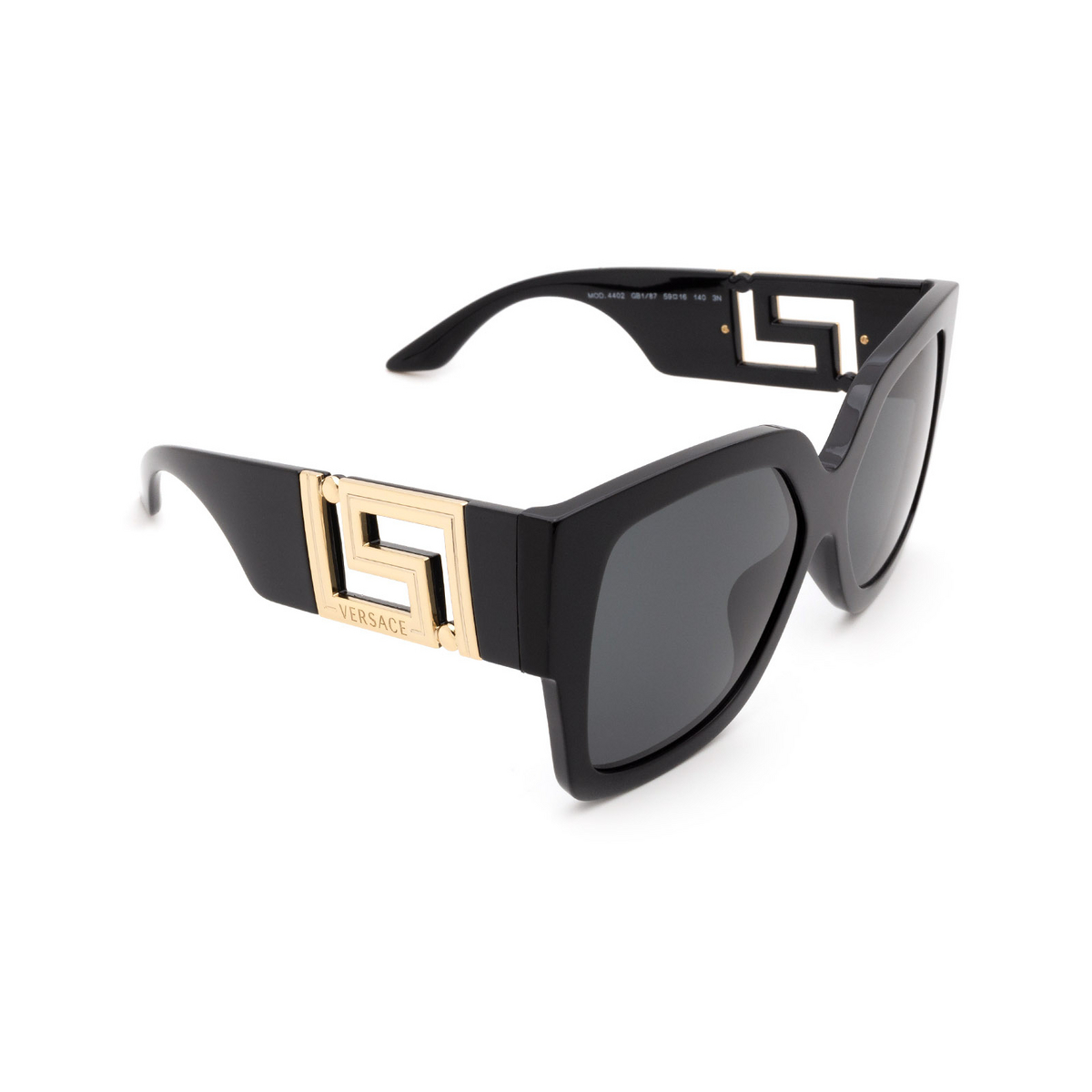 Versace VE4402 Sunglasses GB1/87 BLACK - three-quarters view
