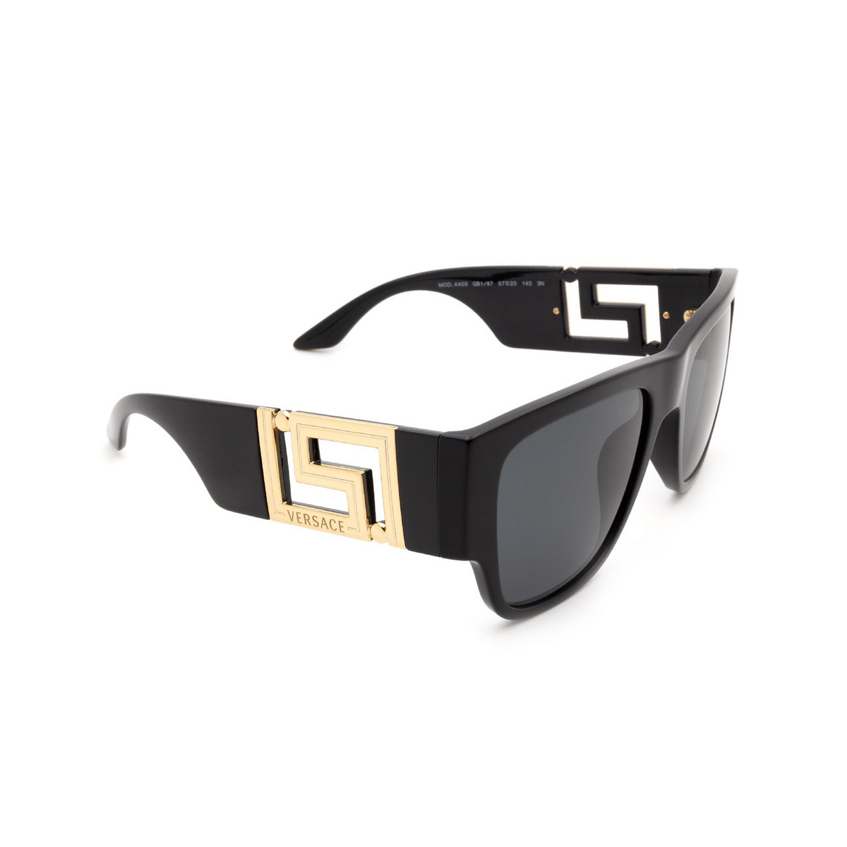 Versace VE4403 Sunglasses GB1/87 Black - three-quarters view