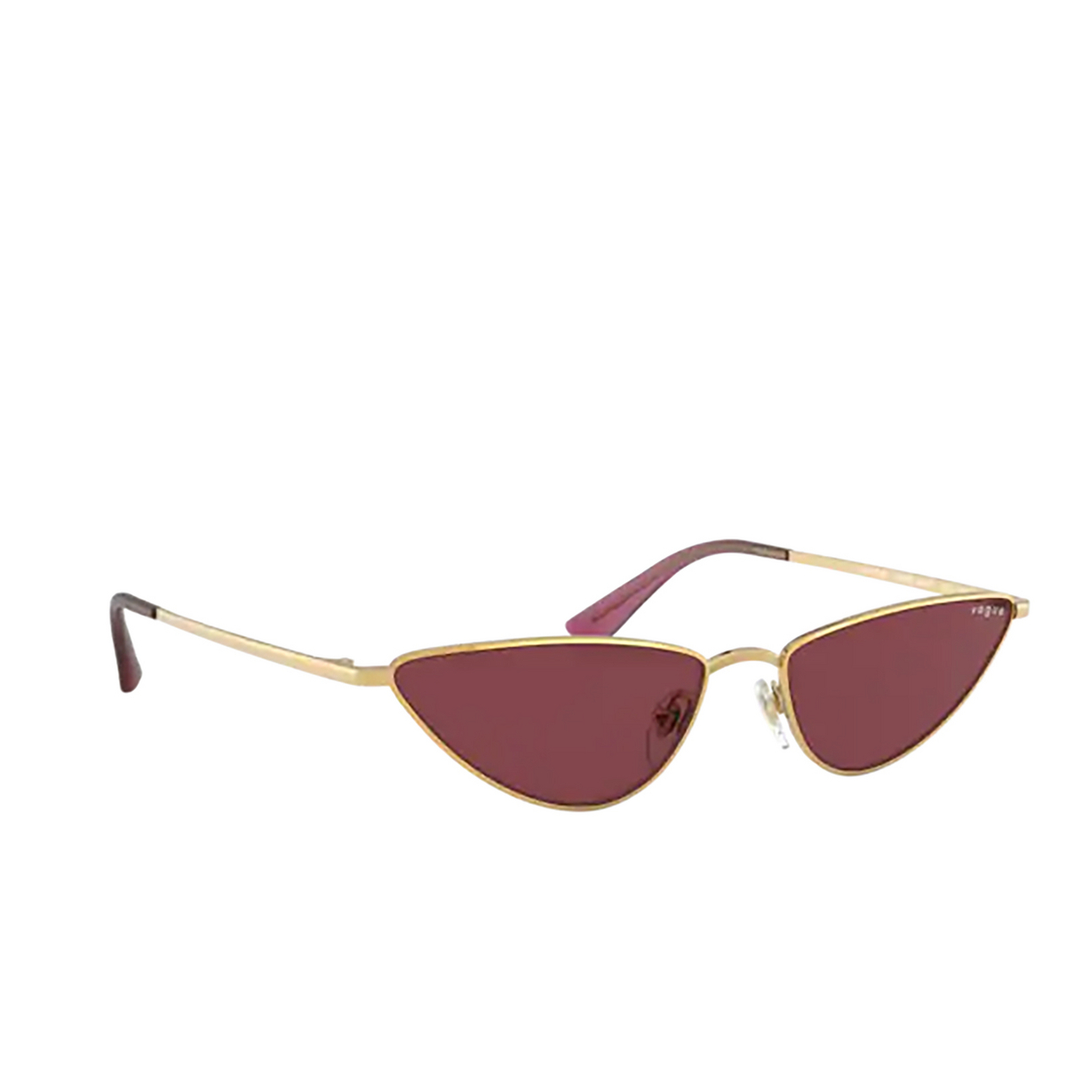 Vogue® Cat-eye Sunglasses: La Fayette VO4138SM color Gold 280/69 - three-quarters view.