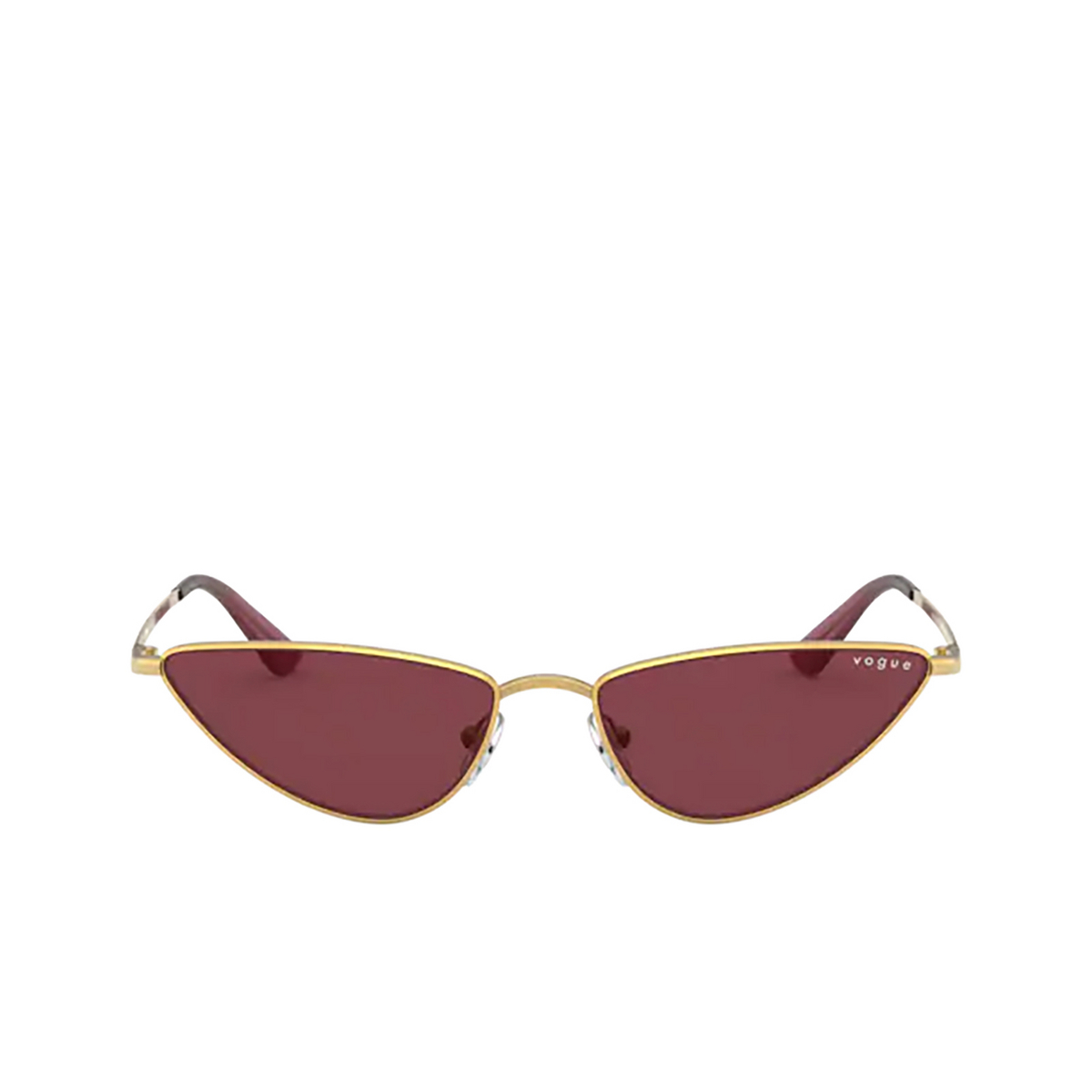 Vogue® Cat-eye Sunglasses: La Fayette VO4138SM color Gold 280/69 - front view.