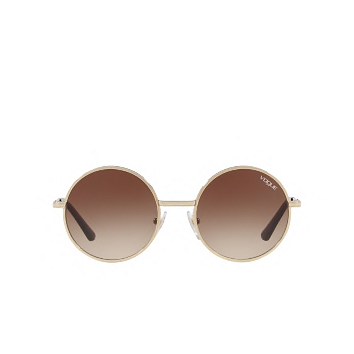 Vogue® Round Sunglasses: VO4085S color Pale Gold 848/13 - product thumbnail 1/3.