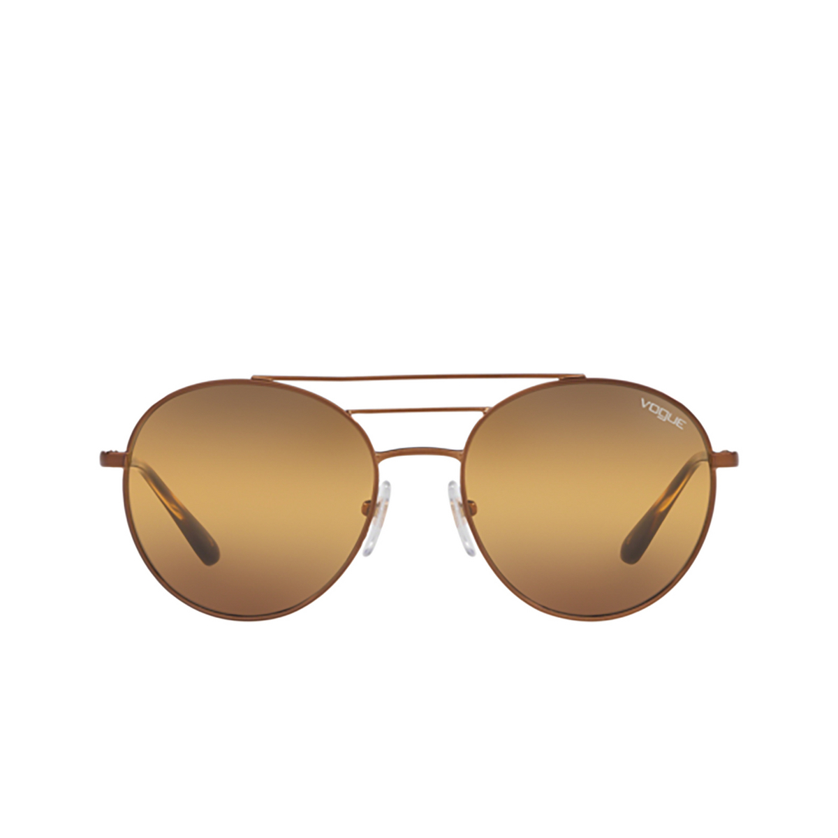 Vogue® Round Sunglasses: VO4117S color Copper 50740L - front view.