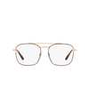 Vogue® Square Eyeglasses: VO4140 color Top Havana / Pale Gold 5078 - product thumbnail 1/3.