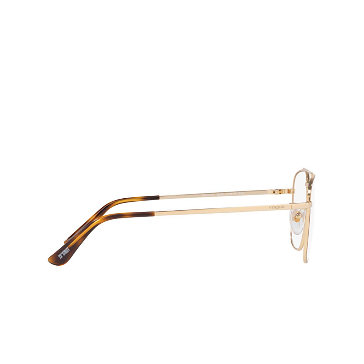 Vogue® Square Eyeglasses: VO4140 color Top Havana / Pale Gold 5078 - 3/3.