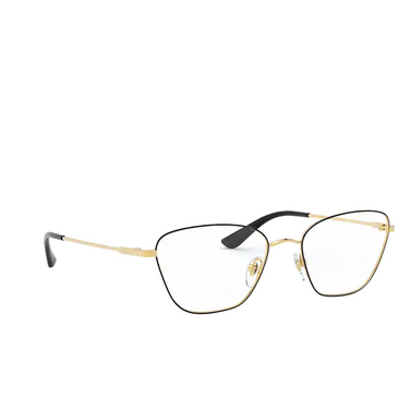 Vogue VO4163 Eyeglasses 280 top black / gold - three-quarters view