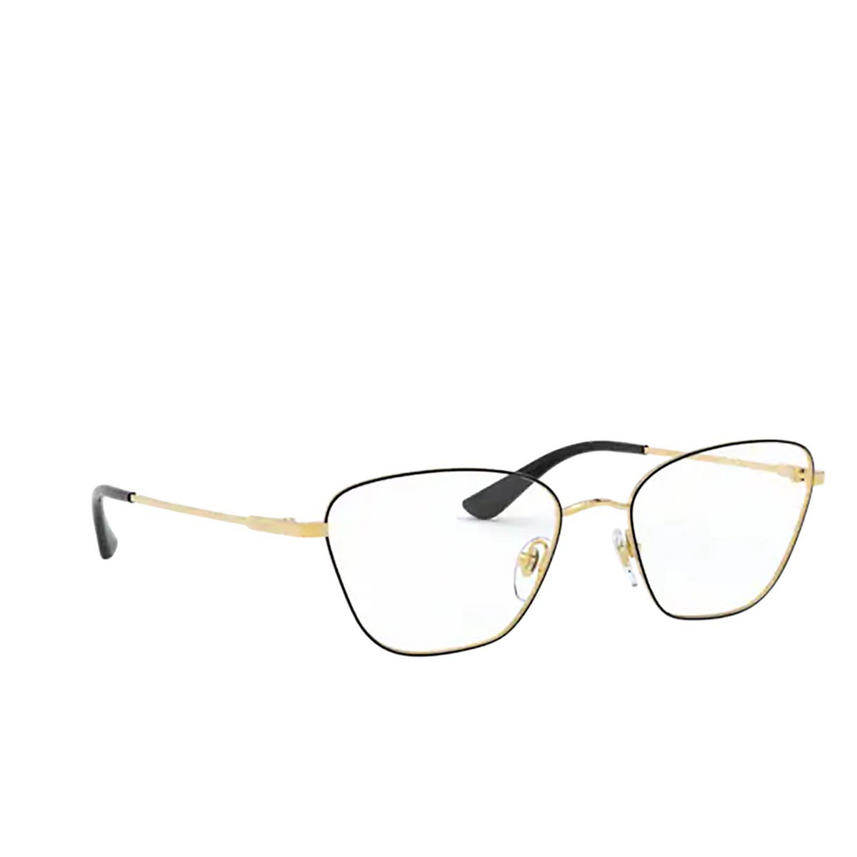 Vogue VO4163 Eyeglasses 280 Top Black / Gold - three-quarters view