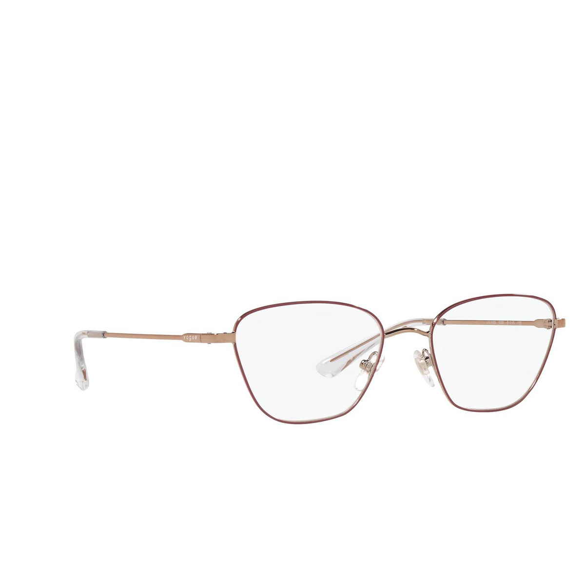 Vogue VO4163 Eyeglasses 5089 Top Bordeaux / Gold Pink - three-quarters view