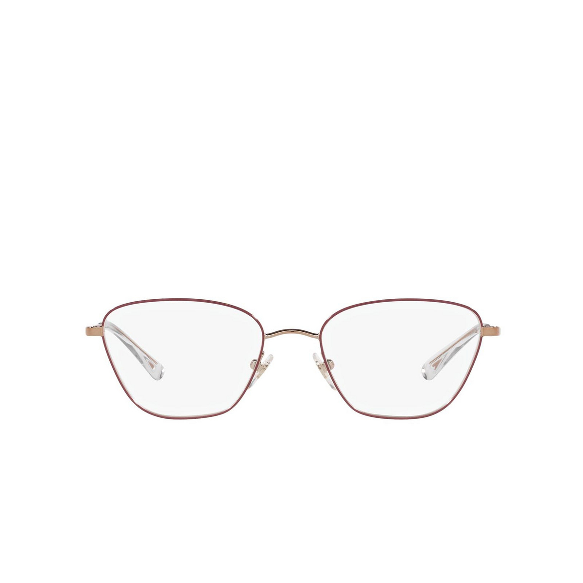 Vogue® Irregular Eyeglasses: VO4163 color Top Bordeaux / Gold Pink 5089 - front view.
