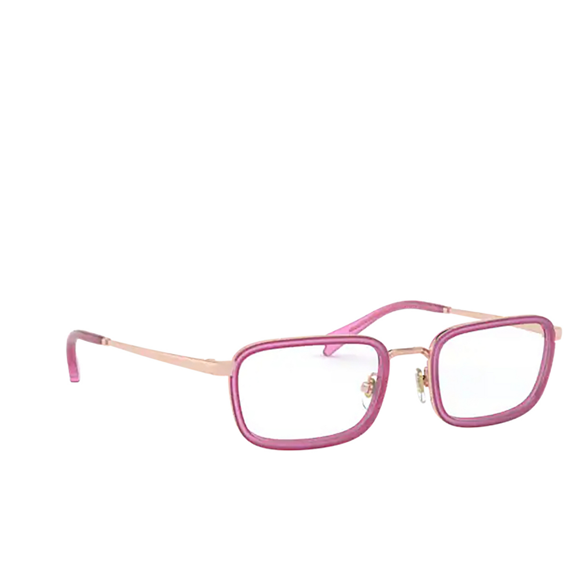 Vogue® Rectangle Eyeglasses: VO4166 color 5075 Rose Gold - three-quarters view