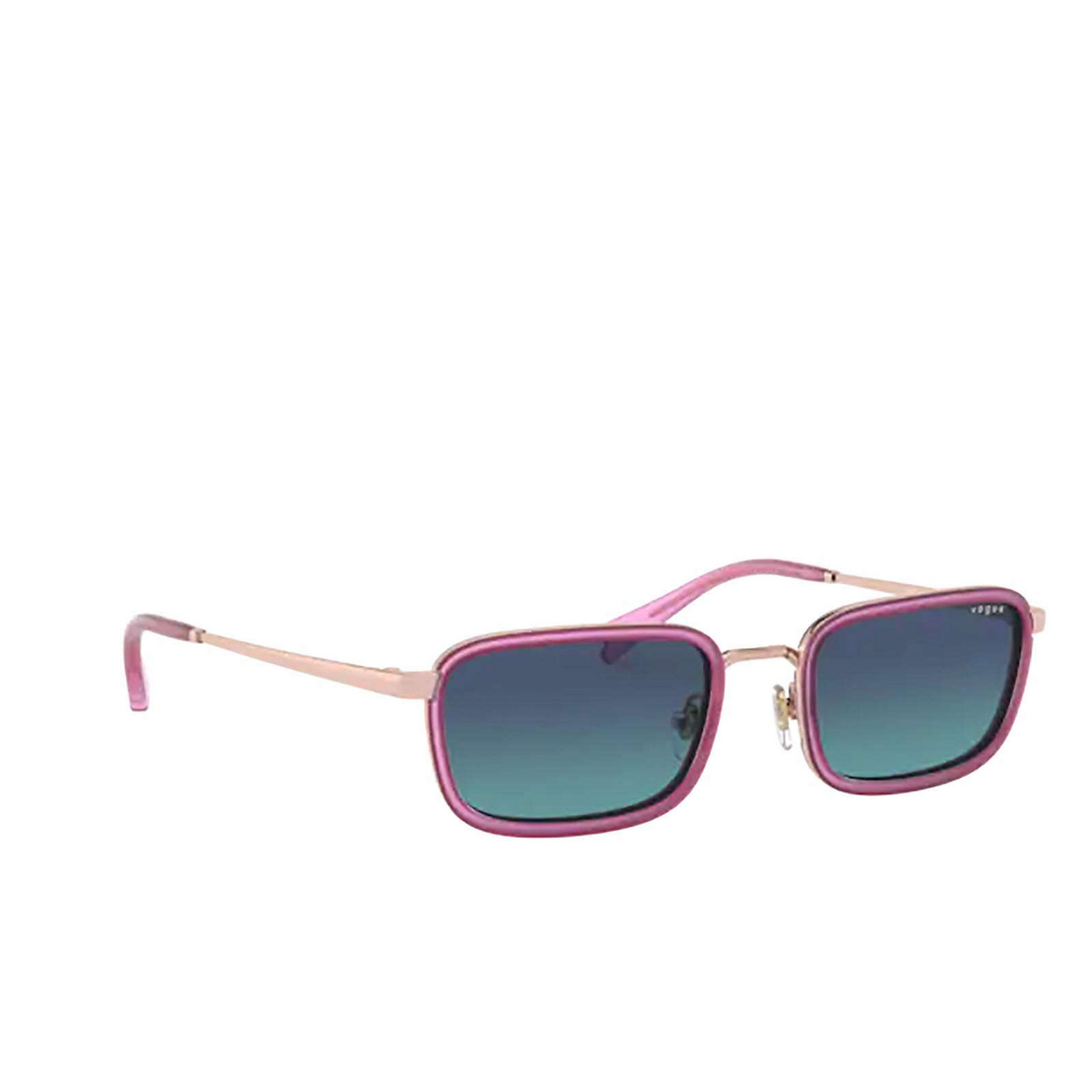 Vogue VO4166S Sunglasses 50754S Rose Gold - three-quarters view