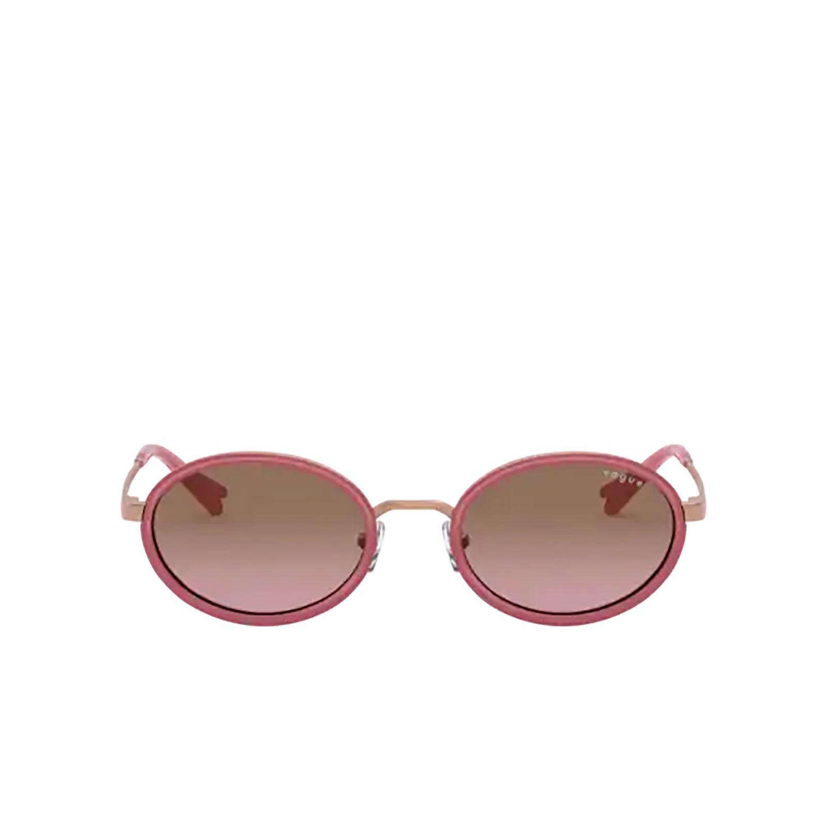 Vogue® Oval Sunglasses: VO4167S color Rose Gold 507514 - front view.