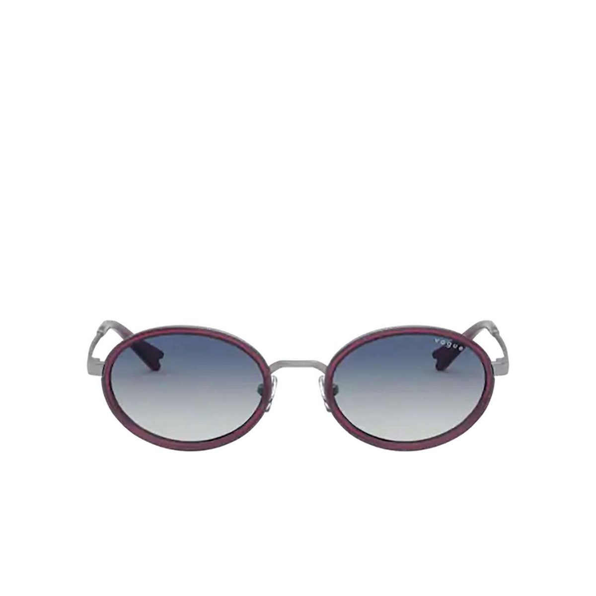 Vogue® Oval Sunglasses: VO4167S color Gunmetal 548/4L - front view.