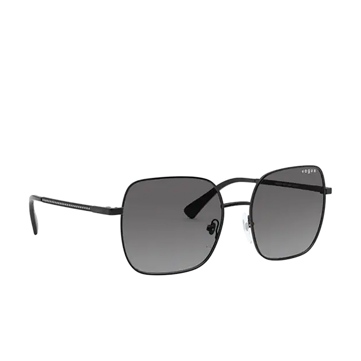 Vogue® Square Sunglasses: VO4175SB color Black 352/11 - three-quarters view.