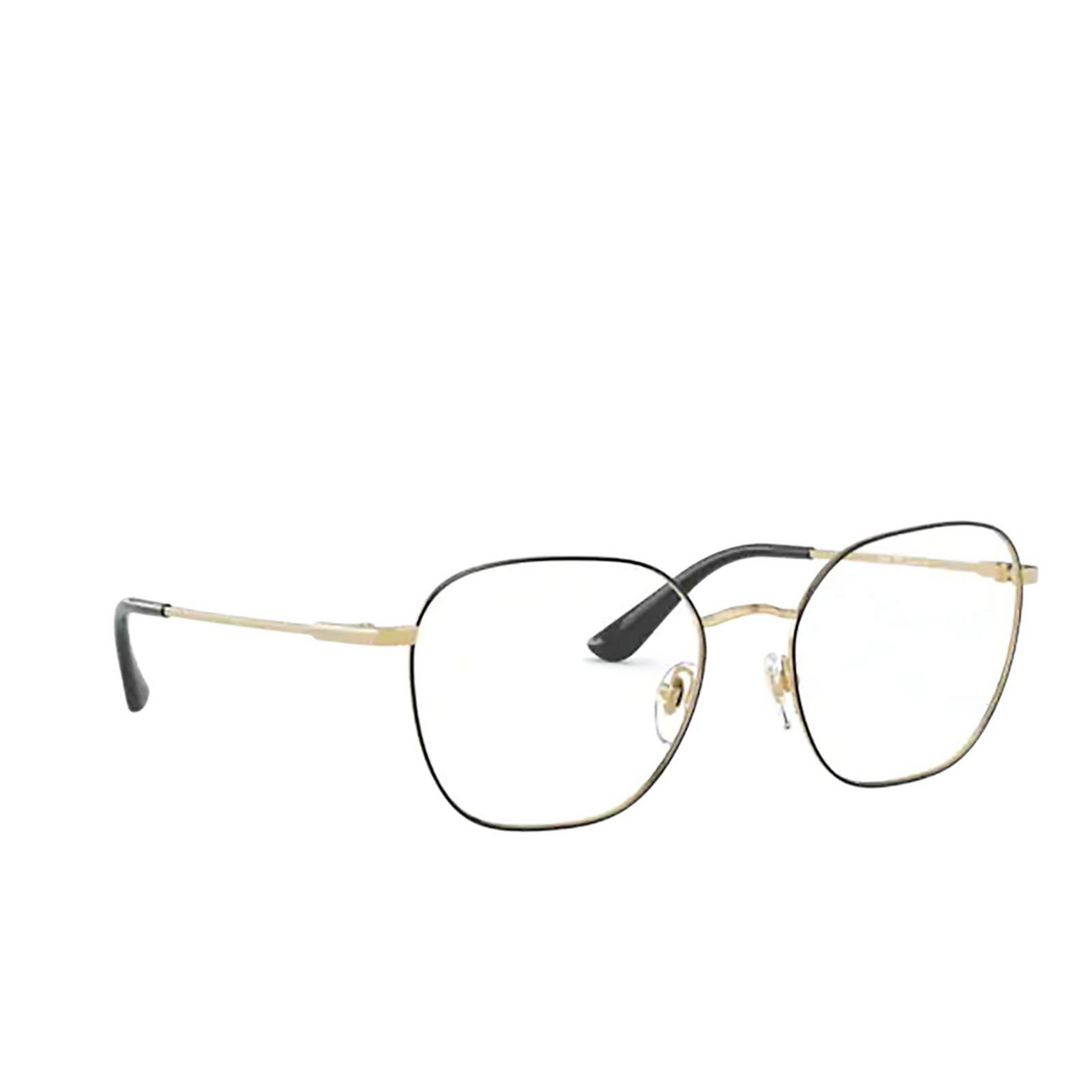 Vogue VO4178 Eyeglasses 280 TOP BLACK / GOLD - three-quarters view