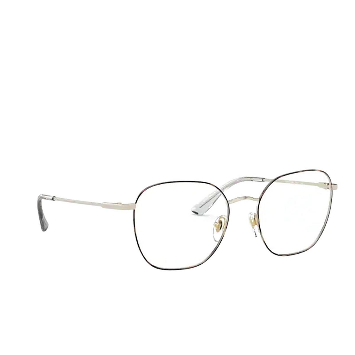 Vogue® Square Eyeglasses: VO4178 color Top Havana / Pale Gold 5078 - three-quarters view.