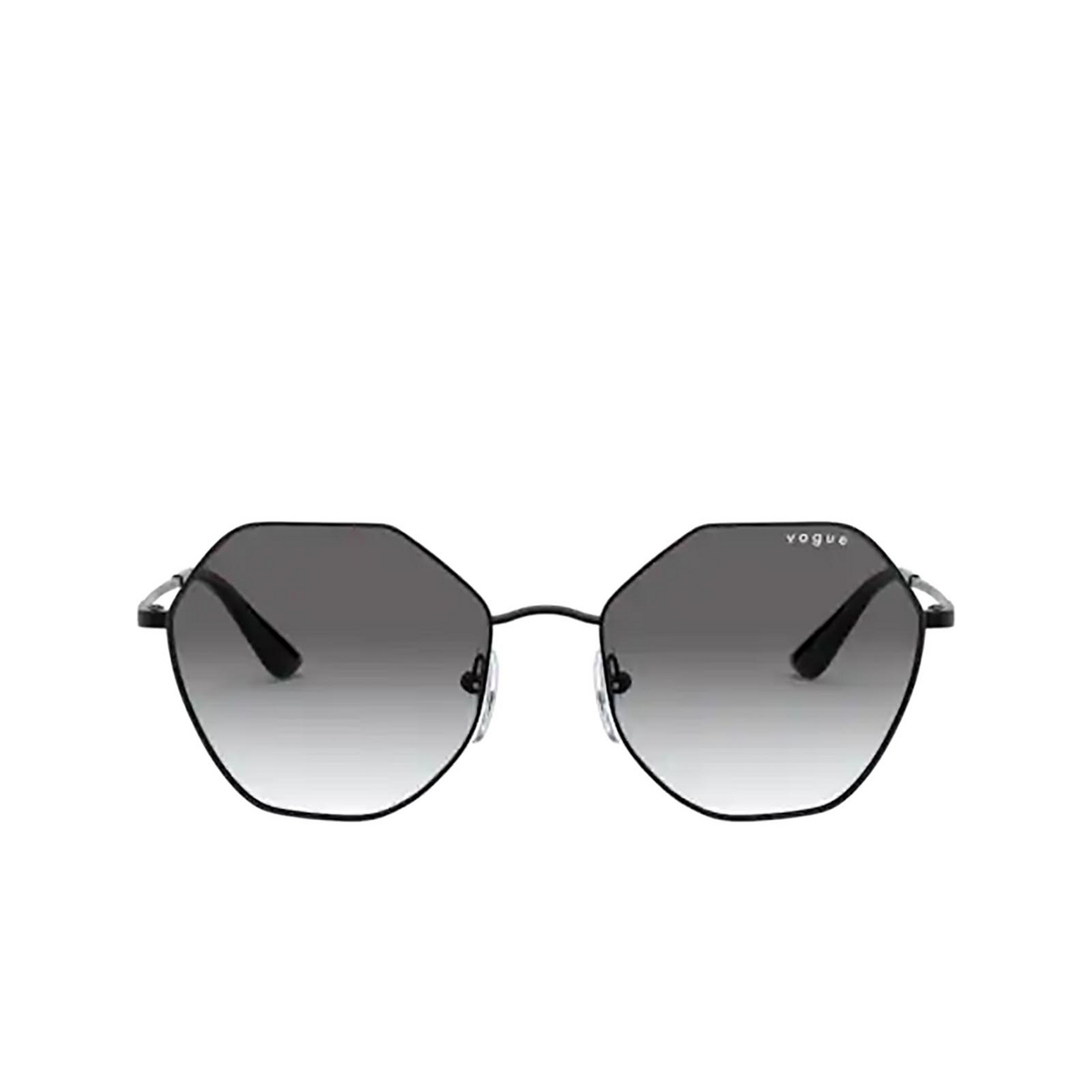 Vogue® Irregular Sunglasses: VO4180S color Black 352/11 - front view.