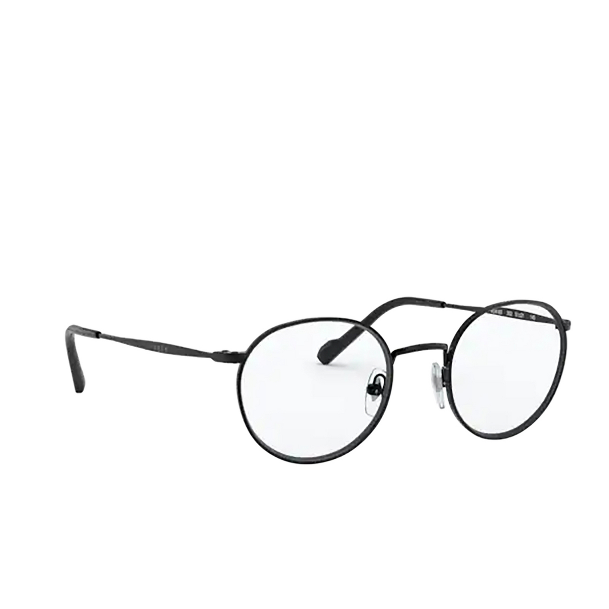 Vogue® Round Eyeglasses: VO4183 color Black 352 - three-quarters view.