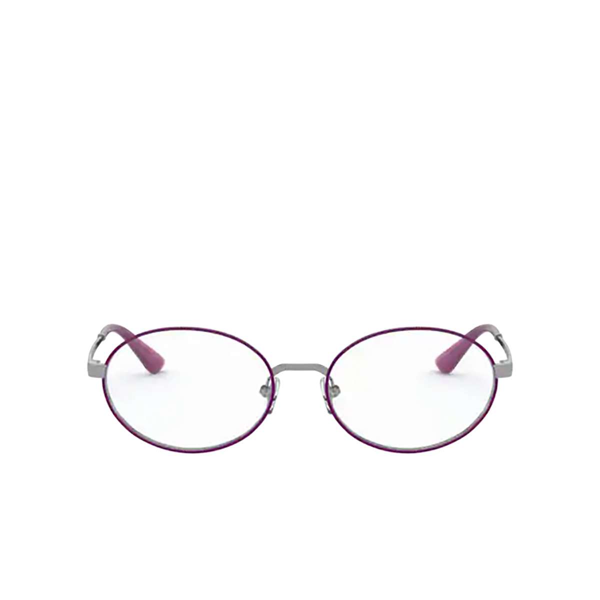 Vogue® Oval Eyeglasses: VO4190 color 548 Gunmetal / Violet - front view