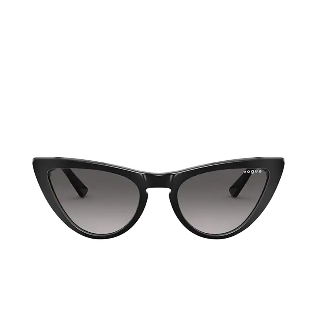 Vogue® Cat-eye Sunglasses: VO5211SM color Black W44/11 - front view.