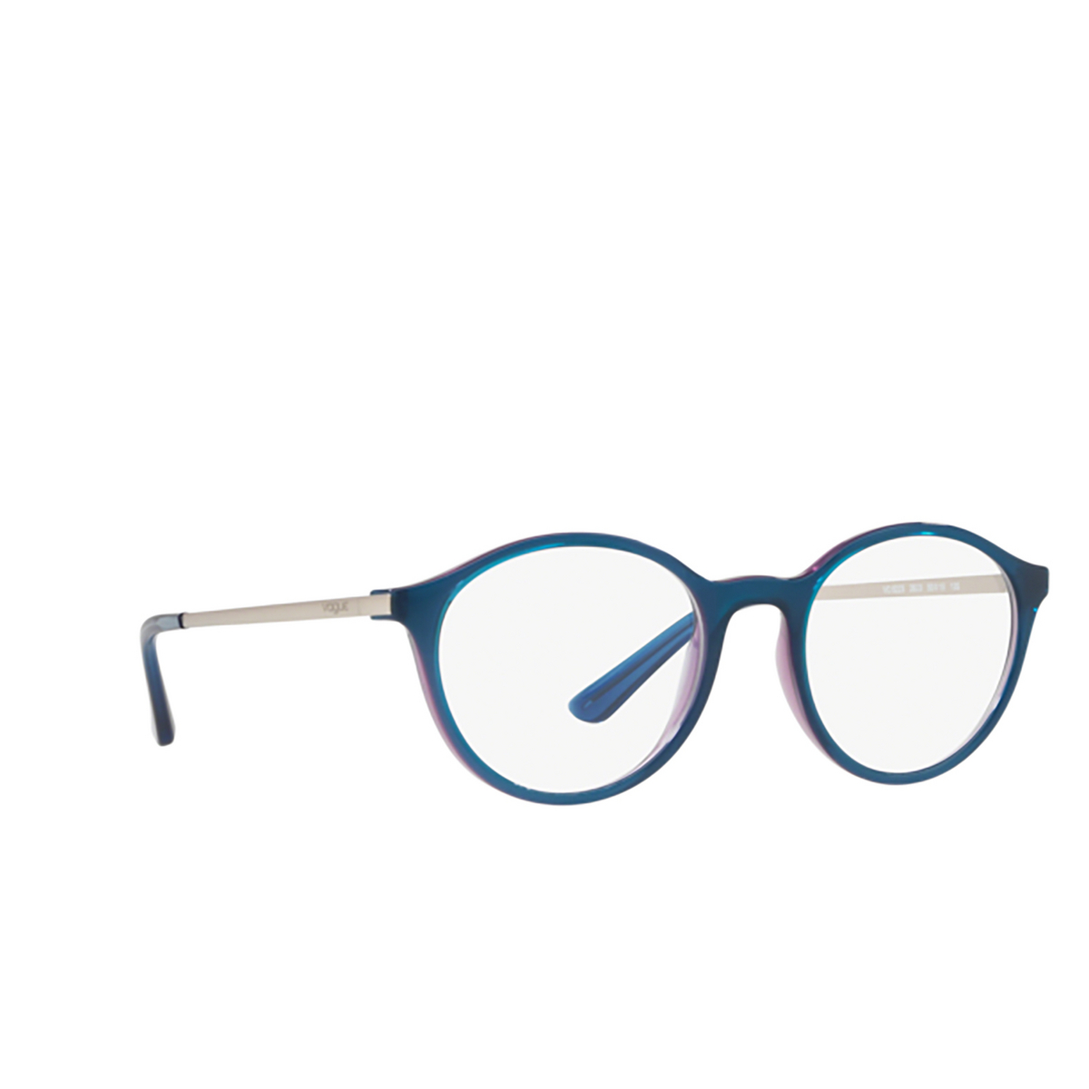 Vogue® Round Eyeglasses: VO5223 color Transparent Blue / Transparent Light Violet 2633 - 2/3.