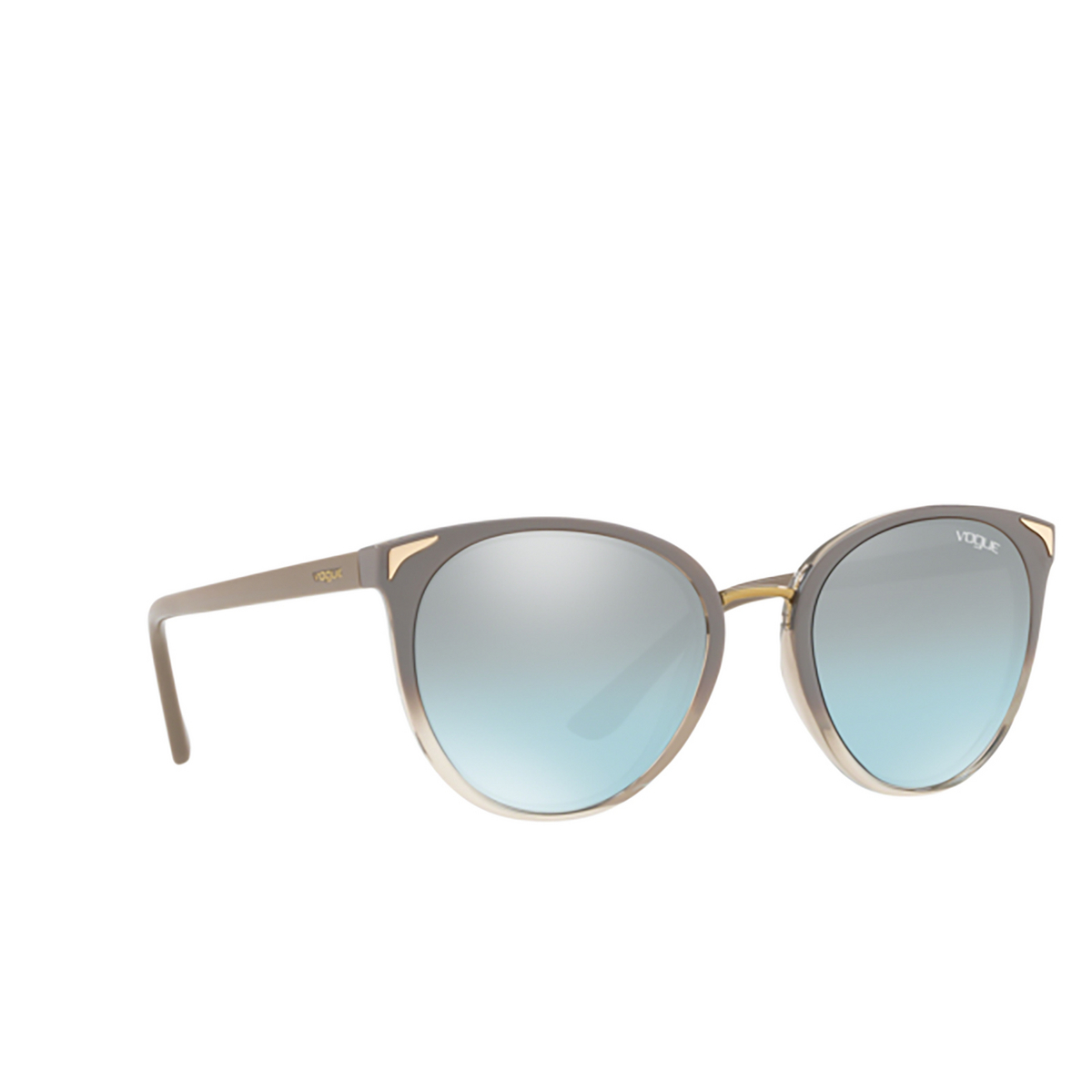 Vogue VO5230S Sunglasses 26427C Top Sand Gradient Sand Transparent - three-quarters view