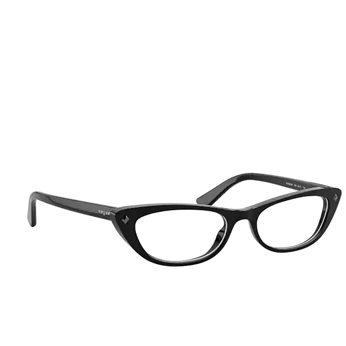 Vogue VO5236BM Eyeglasses W44 Black - three-quarters view