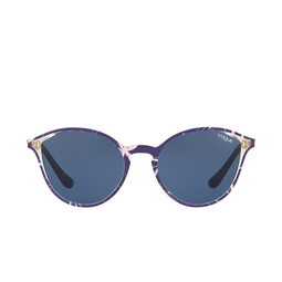 Vogue® Round Sunglasses: VO5255S color Top Blue / Texture Pink Yellow 269680.