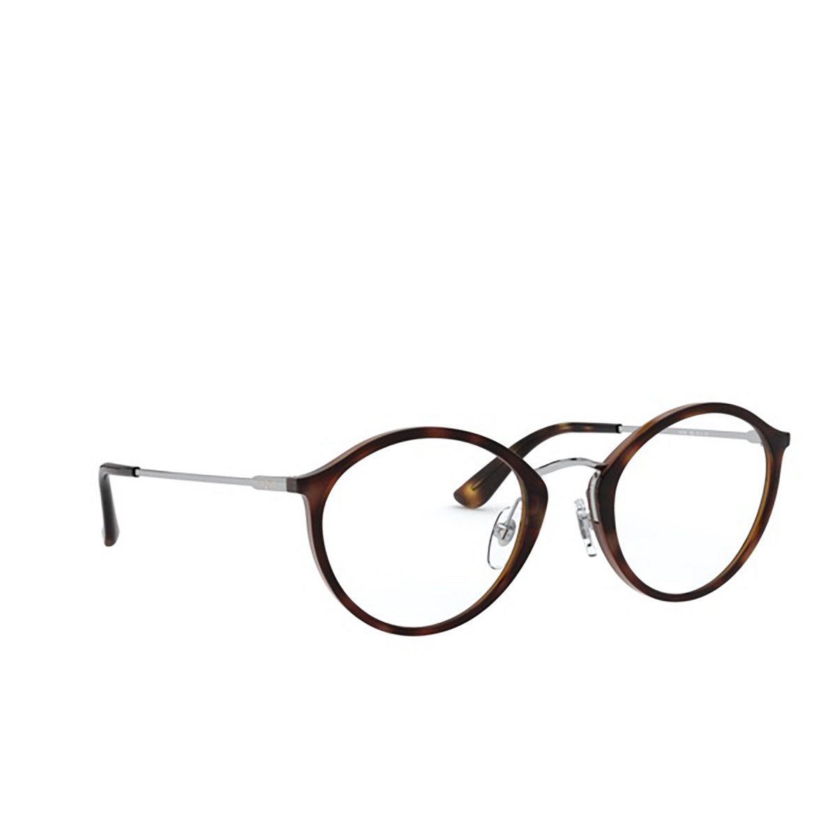 Vogue® Round Eyeglasses: VO5286 color 2386 Top Dark Havana / Light Brown - three-quarters view