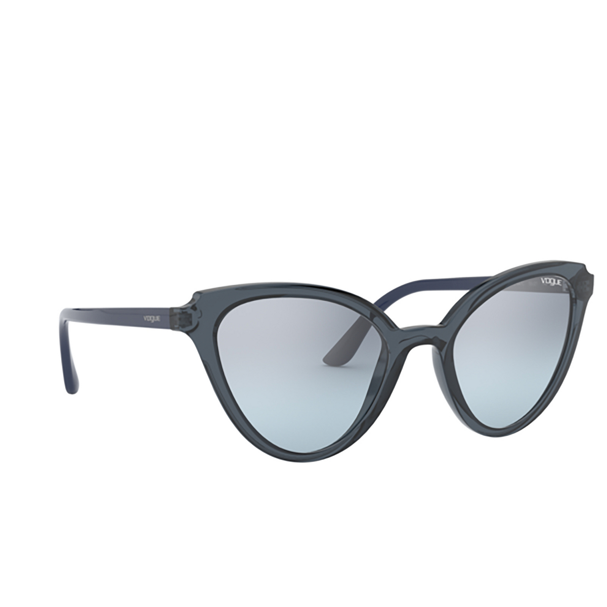 Vogue VO5294S Sunglasses 27647C TOP TRANSPARENT BLUE / BLUE - three-quarters view