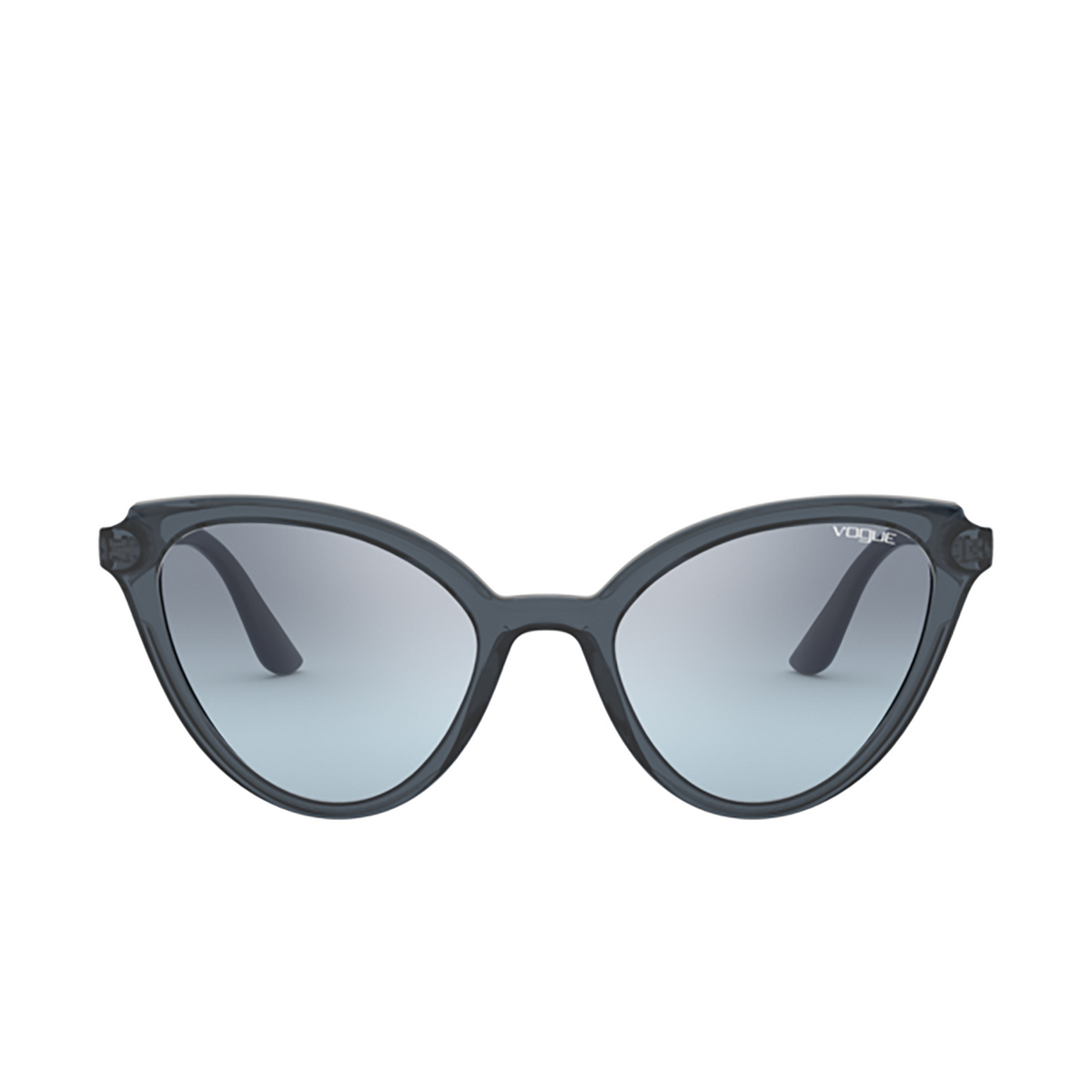 Vogue® Butterfly Sunglasses: VO5294S color Top Transparent Blue / Blue 27647C - front view.