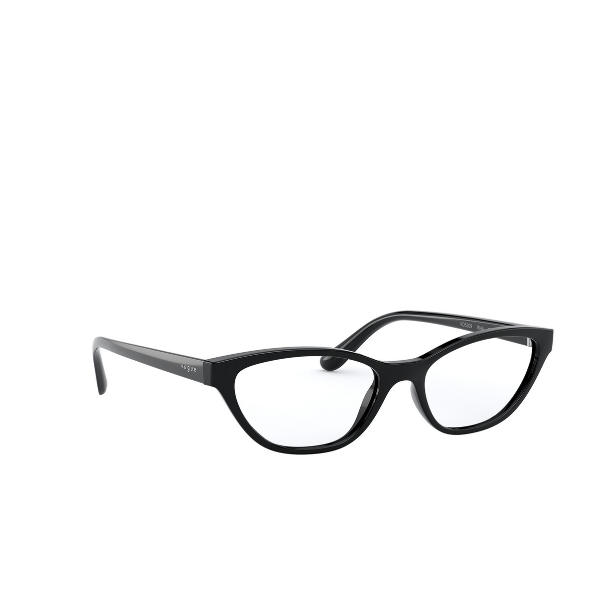 Vogue® Cat-eye Eyeglasses: VO5309 color W44 Black - three-quarters view