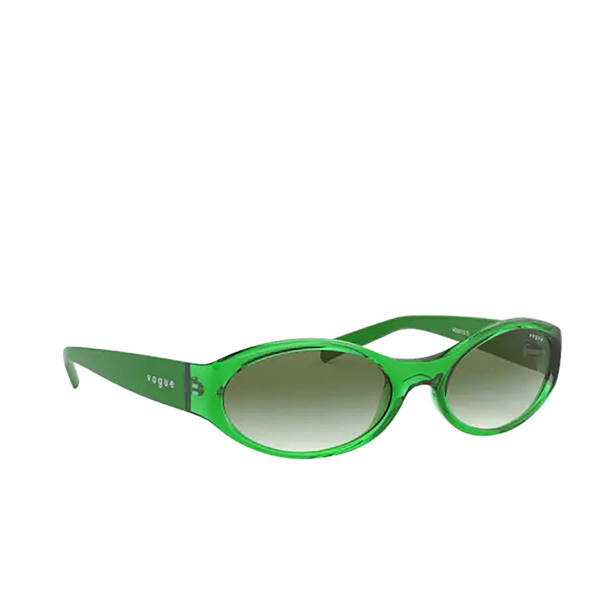 Vogue VO5315S Sunglasses 28028E Transparent Green - three-quarters view