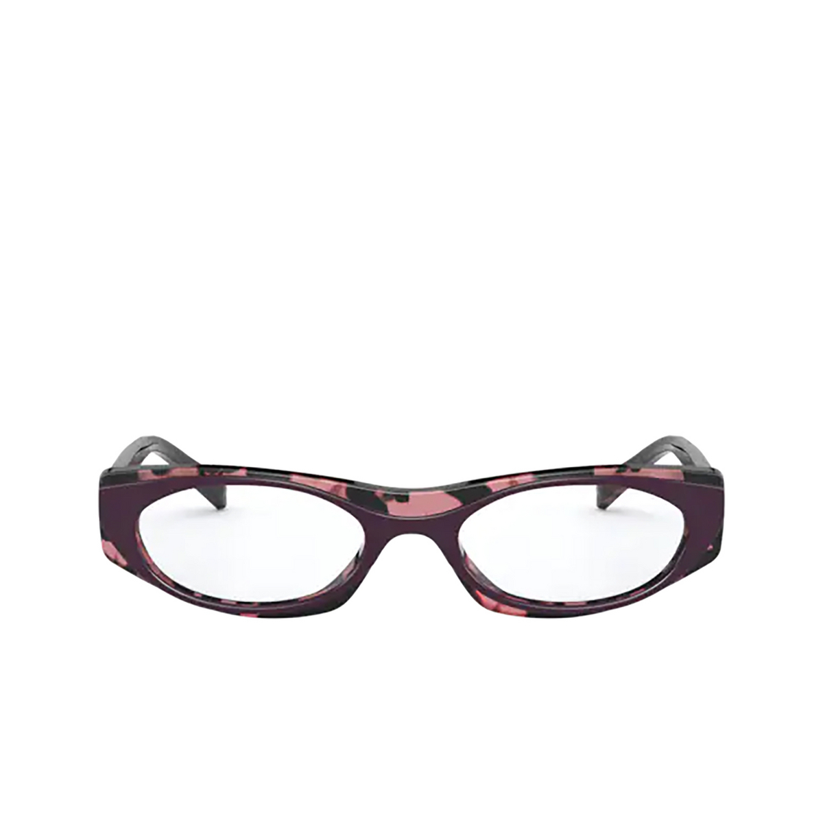 Vogue® Oval Eyeglasses: VO5316 color Top Violet / Rose Havana 2814 - front view.