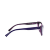 Vogue® Cat-eye Eyeglasses: VO5317 color Top Blue / Transparent Fuxia 2809 - product thumbnail 3/3.