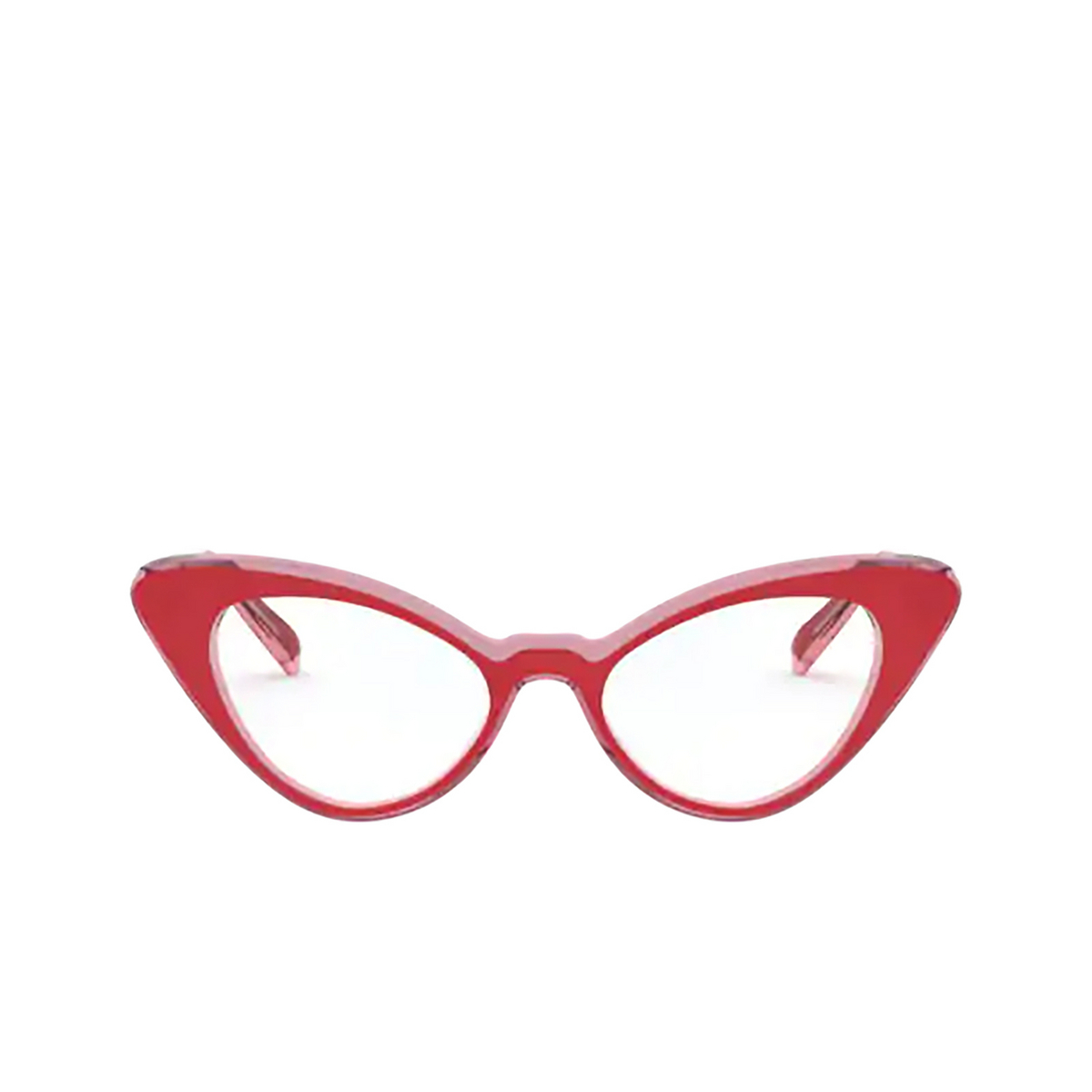 Vogue® Cat-eye Eyeglasses: VO5317 color Top Red / Pink Transparent 2811 - front view.