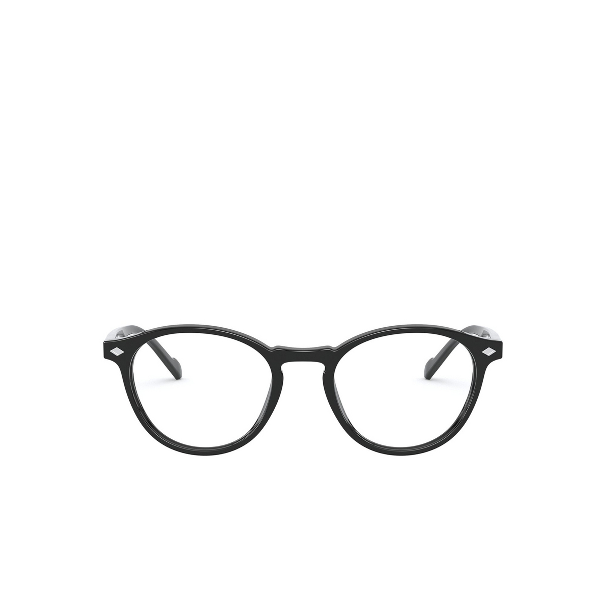 Vogue® Round Eyeglasses: VO5326 color Black W44 - front view.