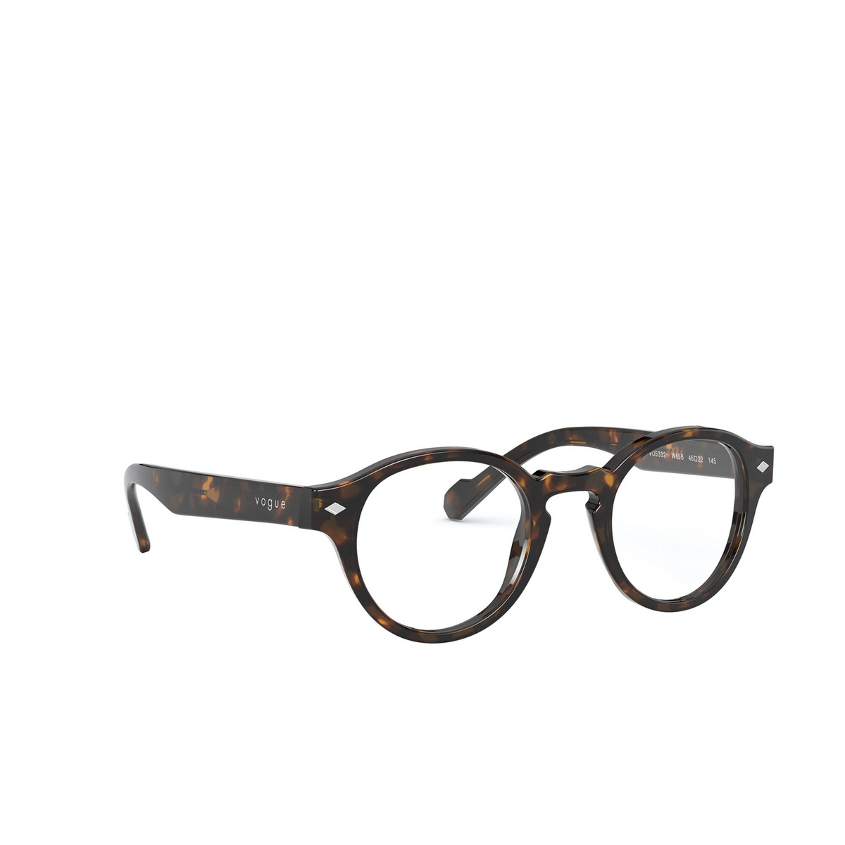 Vogue® Round Eyeglasses: VO5326 color Dark Havana W656 - three-quarters view.