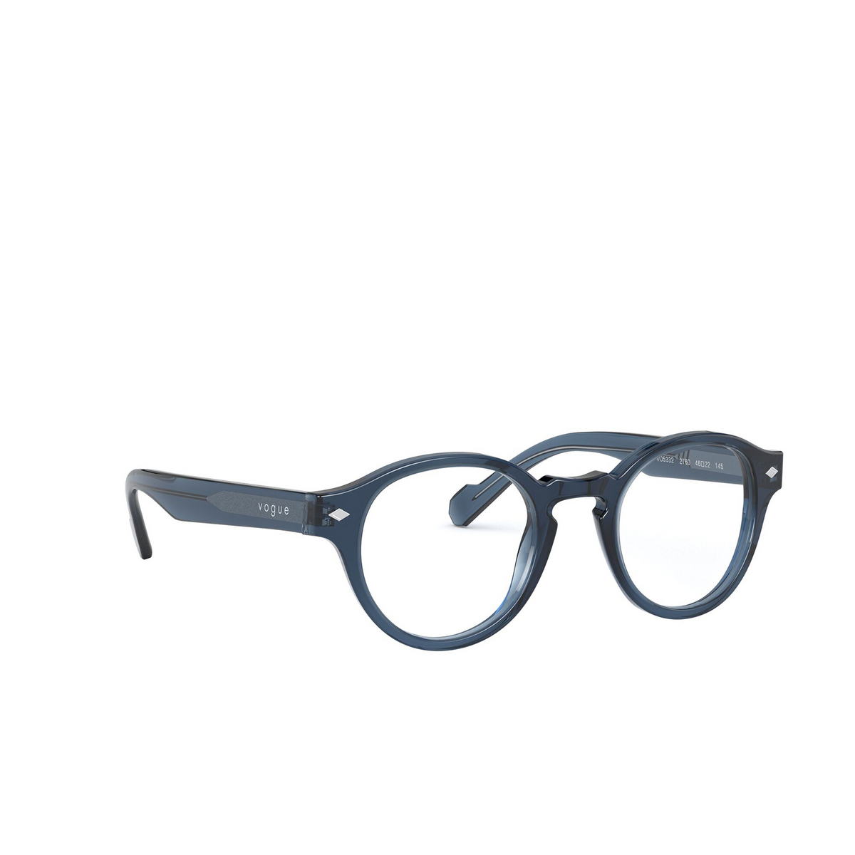 Vogue VO5332 Eyeglasses 2760 Transparent Blue - three-quarters view