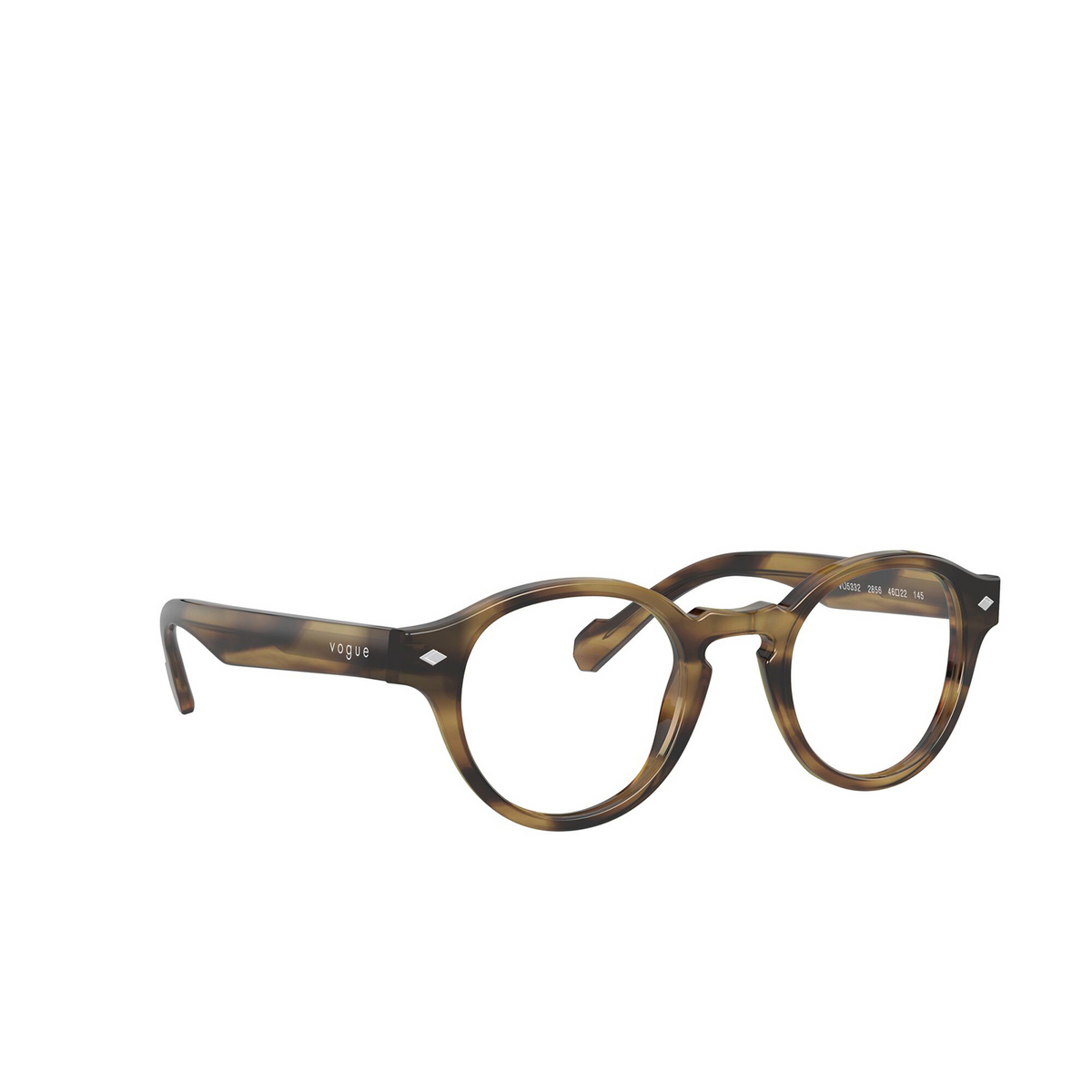 Vogue VO5332 Eyeglasses 2856 Striped Havana - three-quarters view