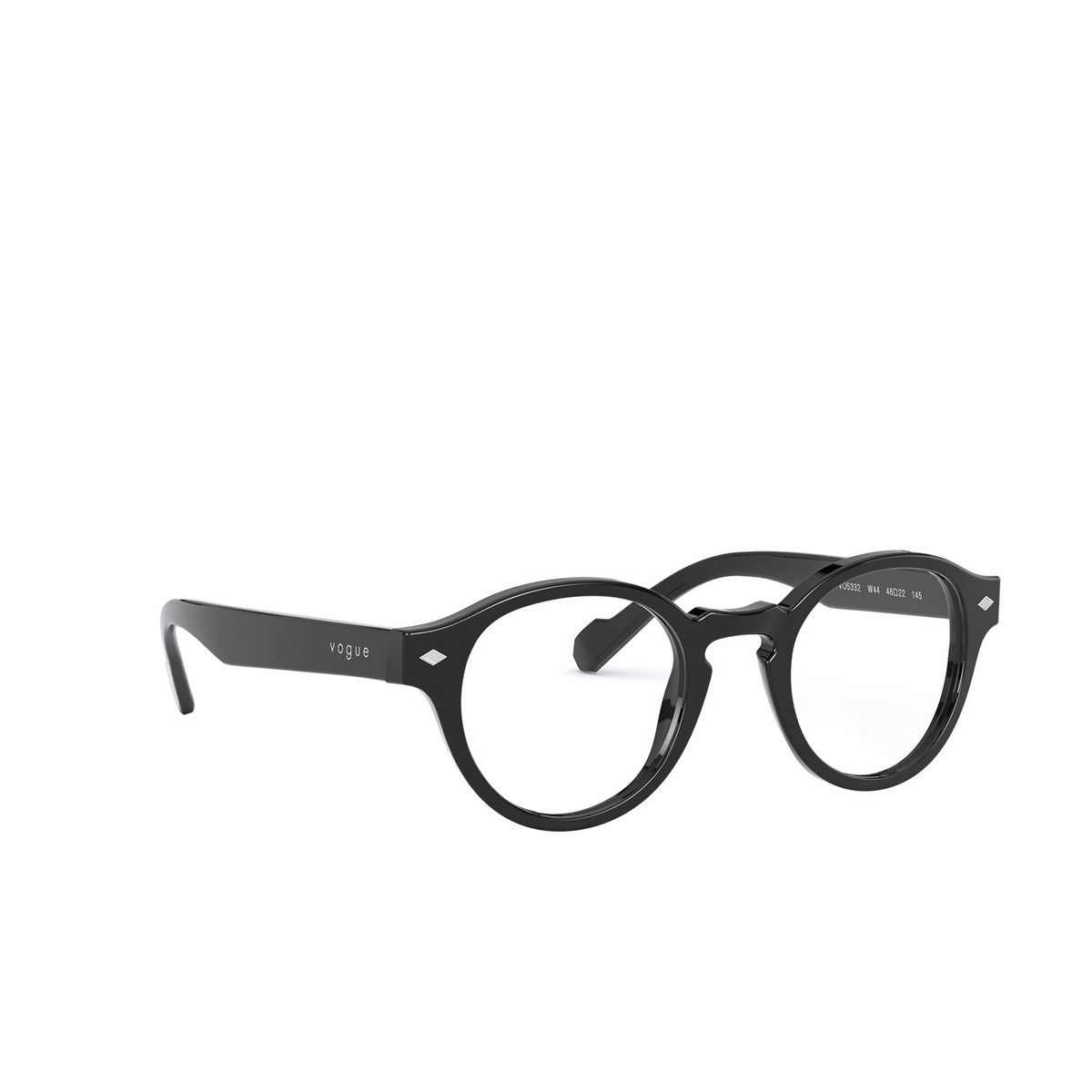 Vogue VO5332 Eyeglasses W44 Black - three-quarters view