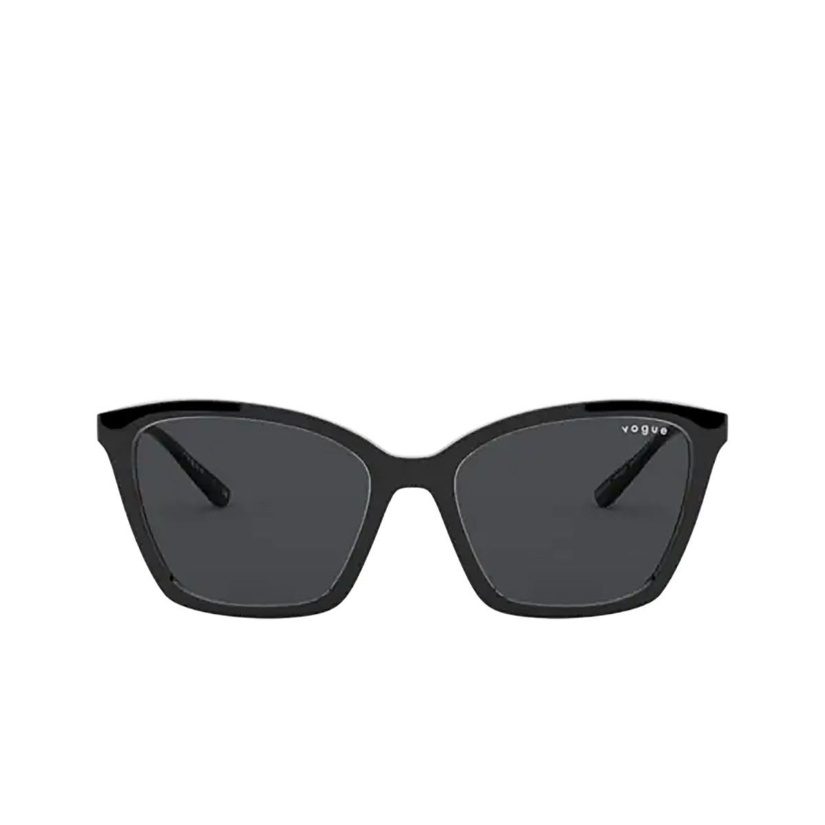 Vogue® Butterfly Sunglasses: VO5333S color Black W44/87 - front view.
