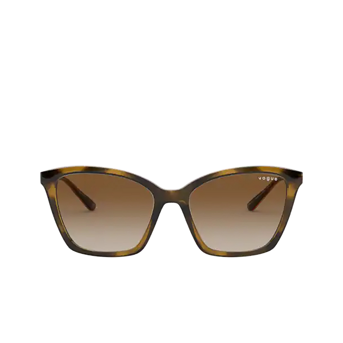 Vogue® Butterfly Sunglasses: VO5333S color Dark Havana W65613 - front view.