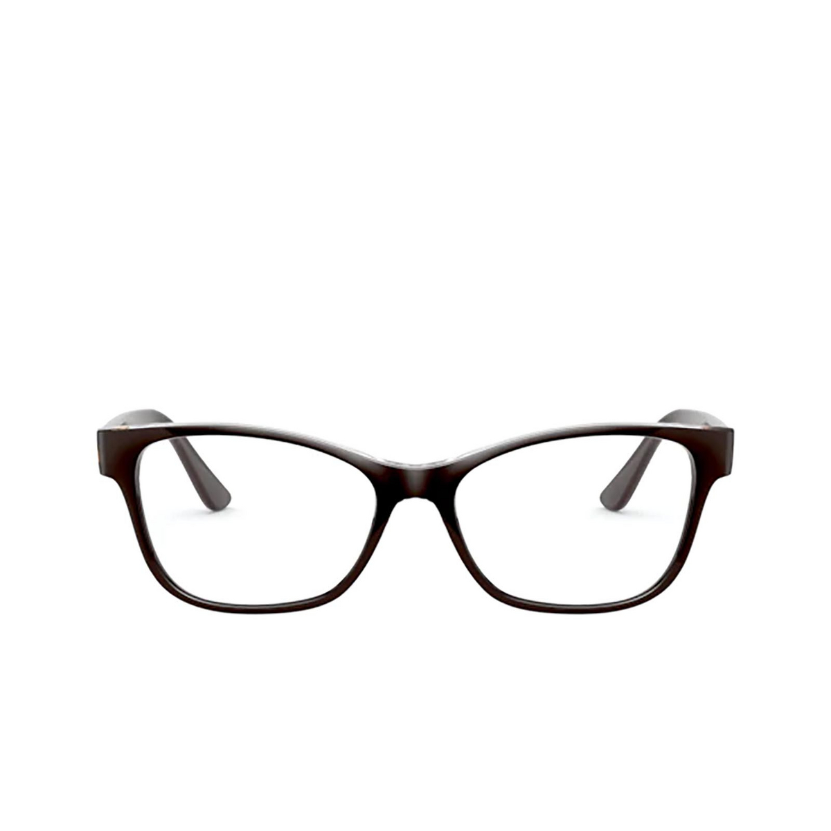 Vogue® Square Eyeglasses: VO5335 color Top Brown / Serigraphy 2842 - front view.