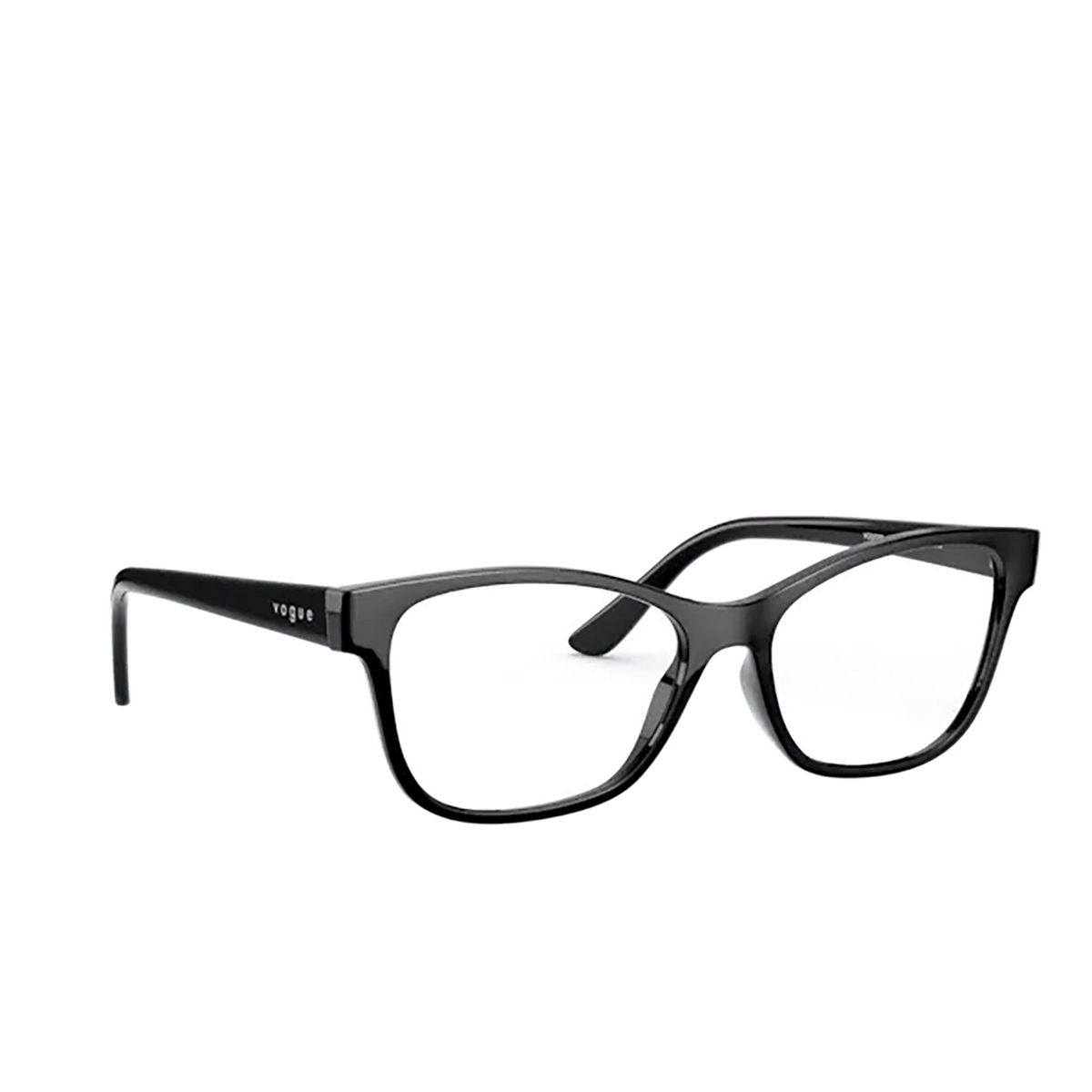 Vogue® Square Eyeglasses: VO5335 color Black W44 - three-quarters view.