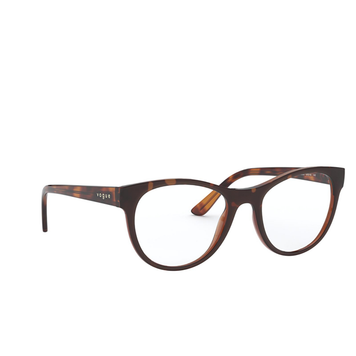 Vogue® Cat-eye Eyeglasses: VO5336 color 2386 Dark Havana - three-quarters view