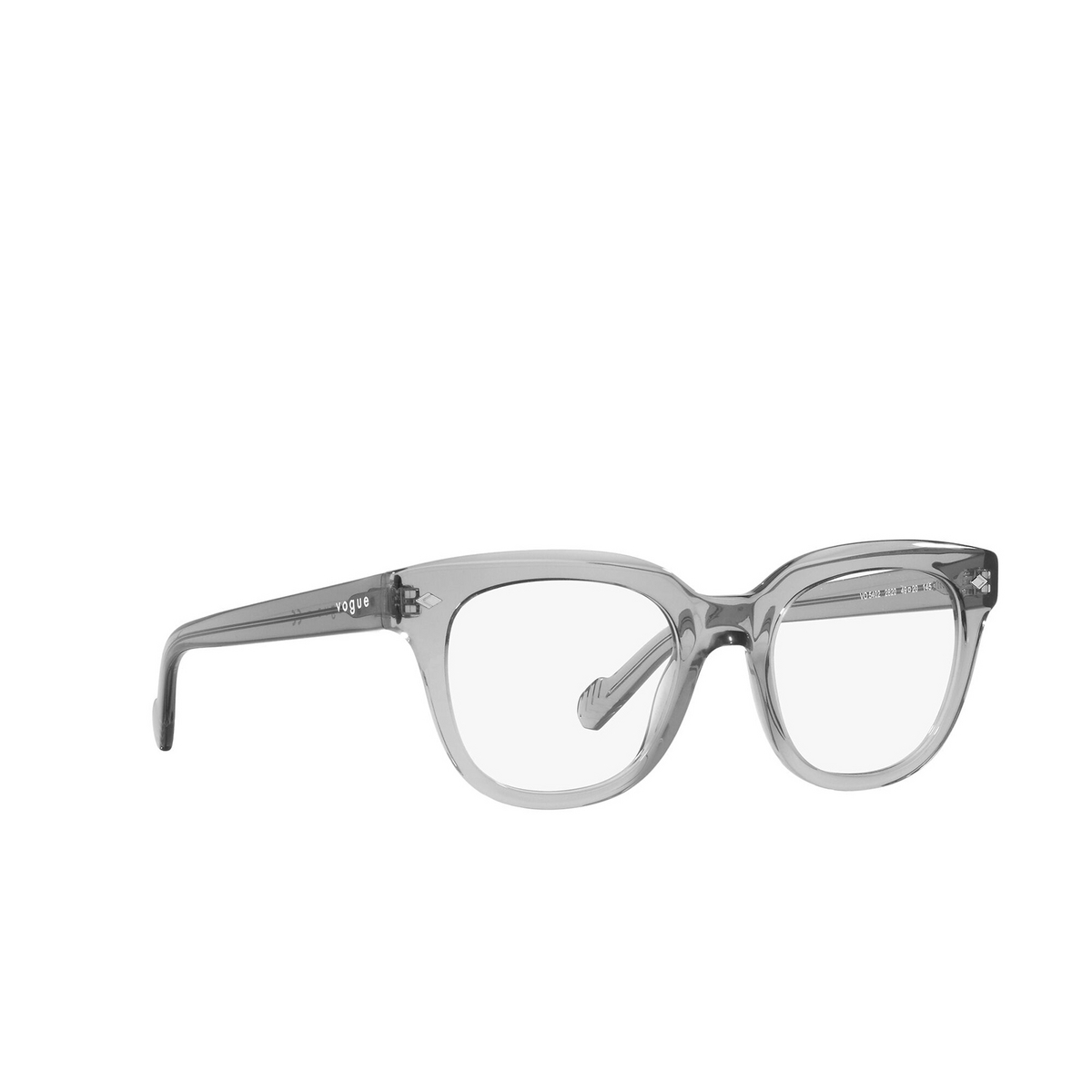 Vogue VO5402 Eyeglasses 2820 Transparent Grey - three-quarters view