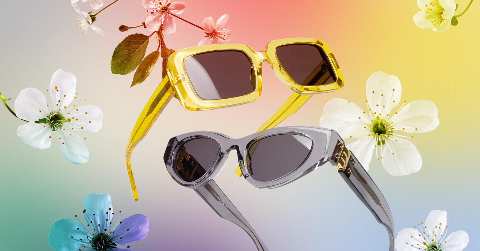 Colorful sunglasses are on trend for spring 2022