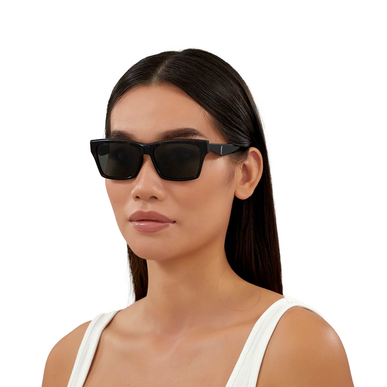 Saint Laurent SL M104 Sunglasses 003 havana - 5/5