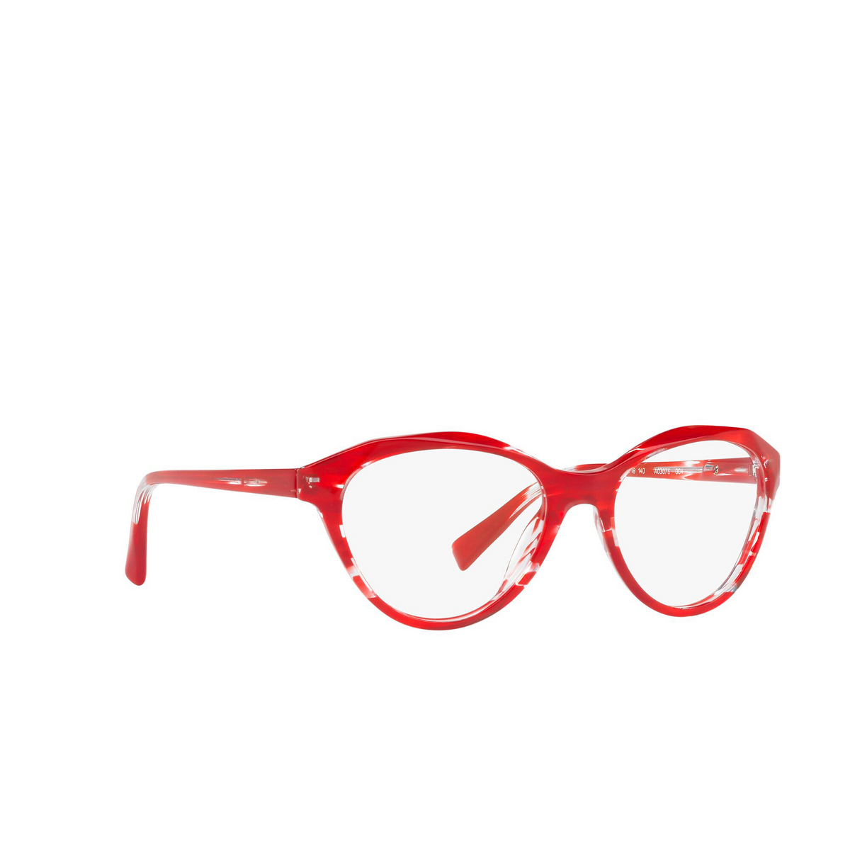 Alain Mikli® Cat-eye Eyeglasses: A03076 color Paint Red 004 - three-quarters view.