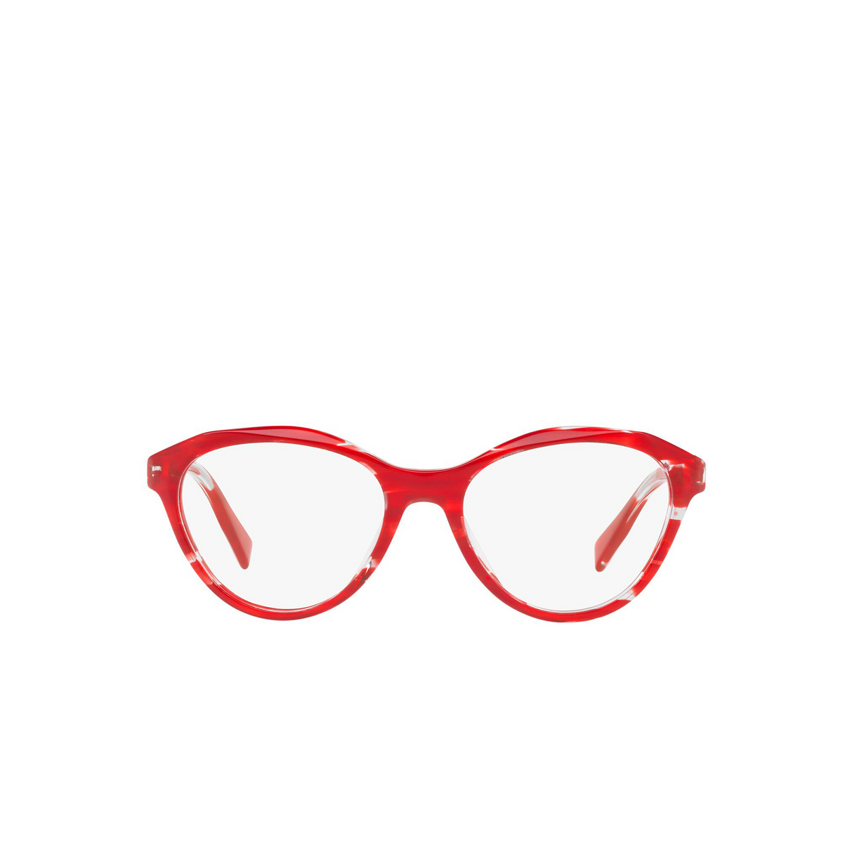 Alain Mikli® Cat-eye Eyeglasses: A03076 color Paint Red 004 - front view.